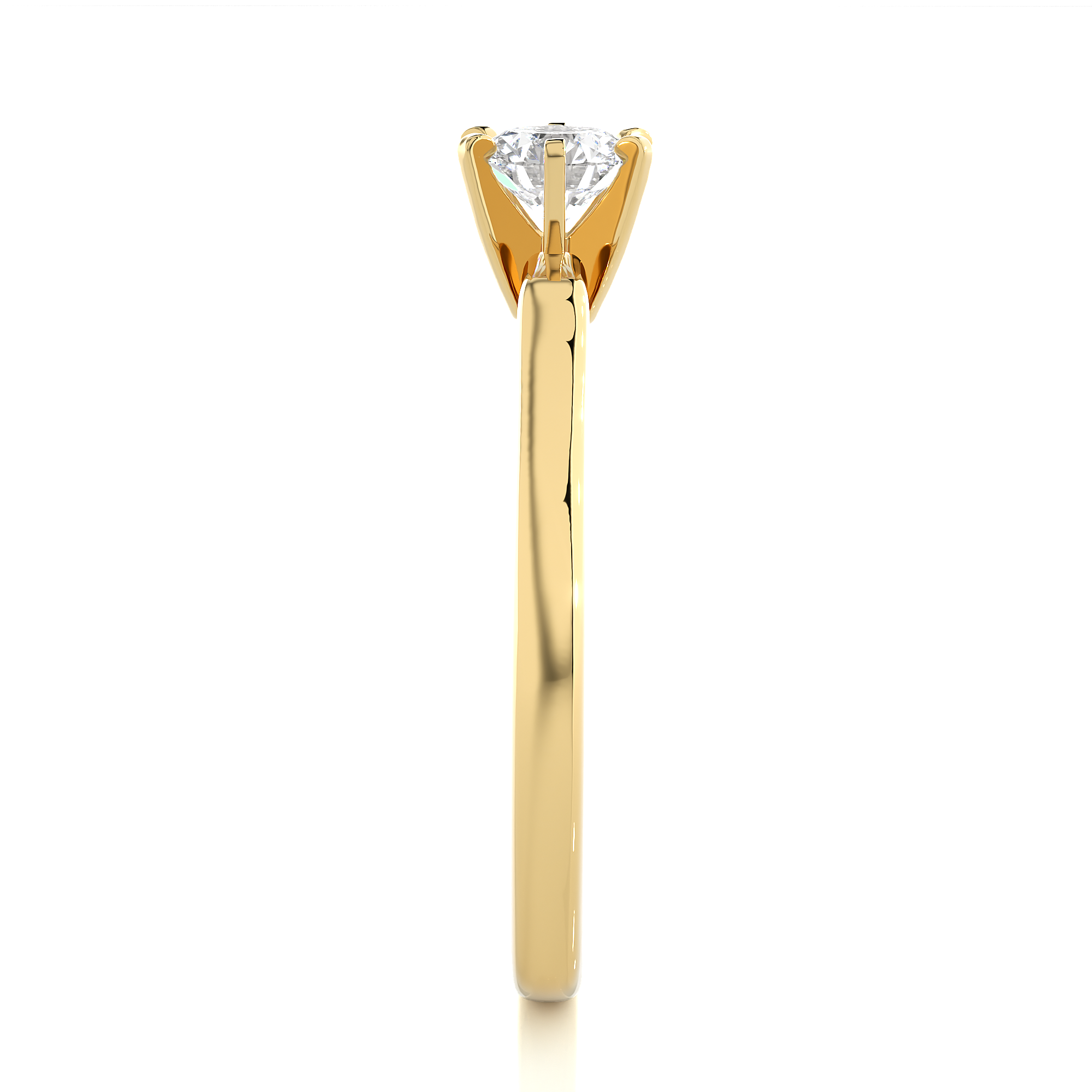 0.47 Carat H Color VS1 Clarity Diamond Studded Natural Diamond Ring.